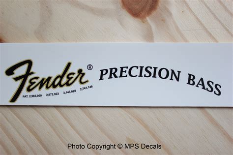 fender headstock replacement decals.